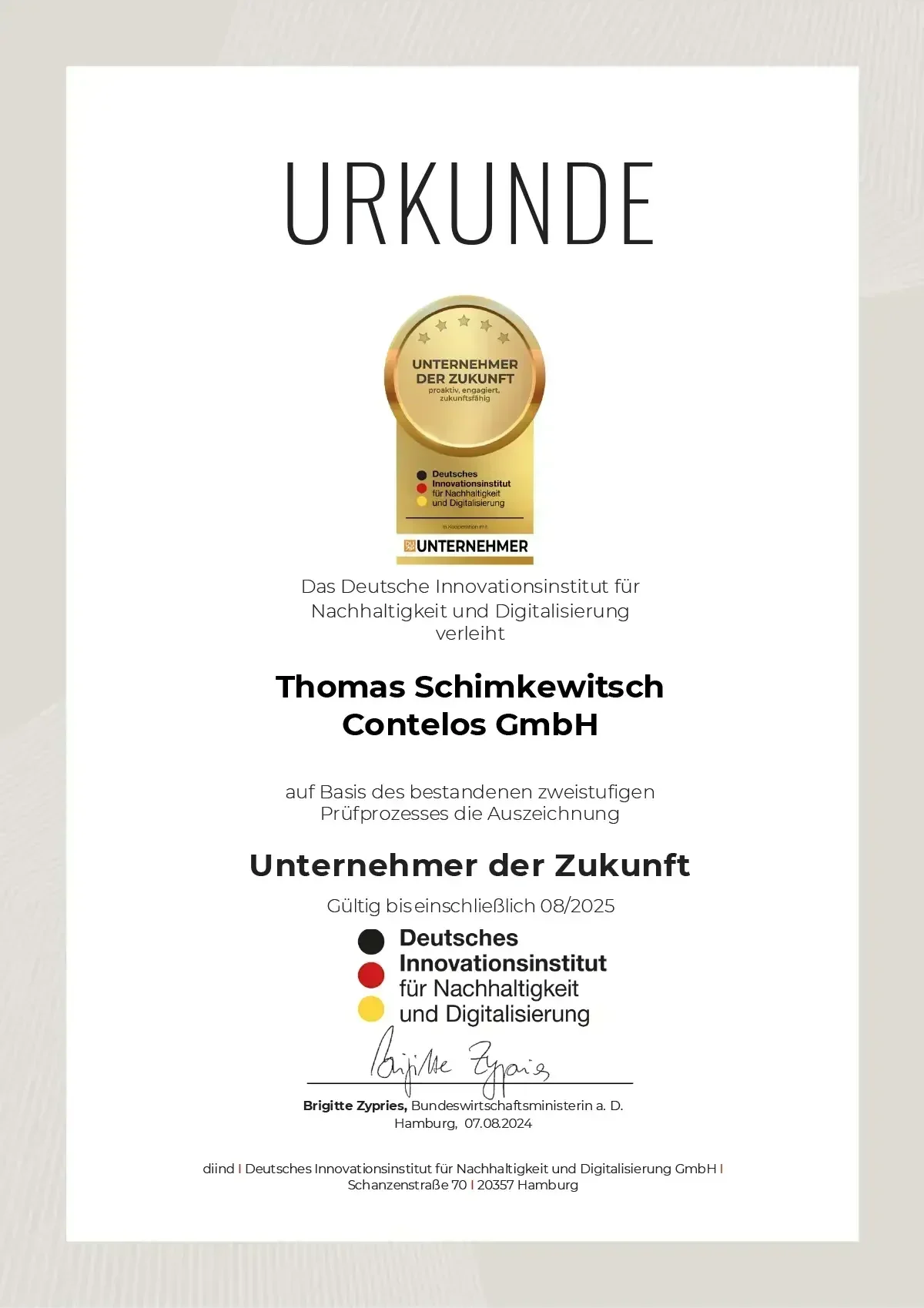 Thomas Schimkewitsch – Unternehmer der Zukunft
